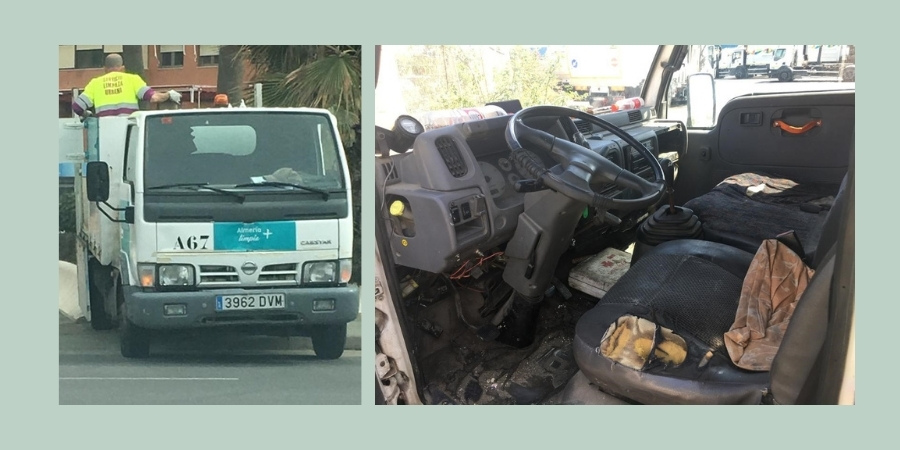 USO denuncia falta de maquinaria en la limpieza urbana de Almería. Sindicato USO-Andalucía