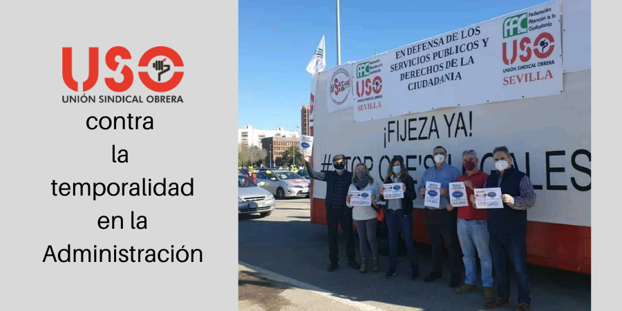 FAC-USO Andalucía, en las caravanas contra la temporalidad en las Administraciones
