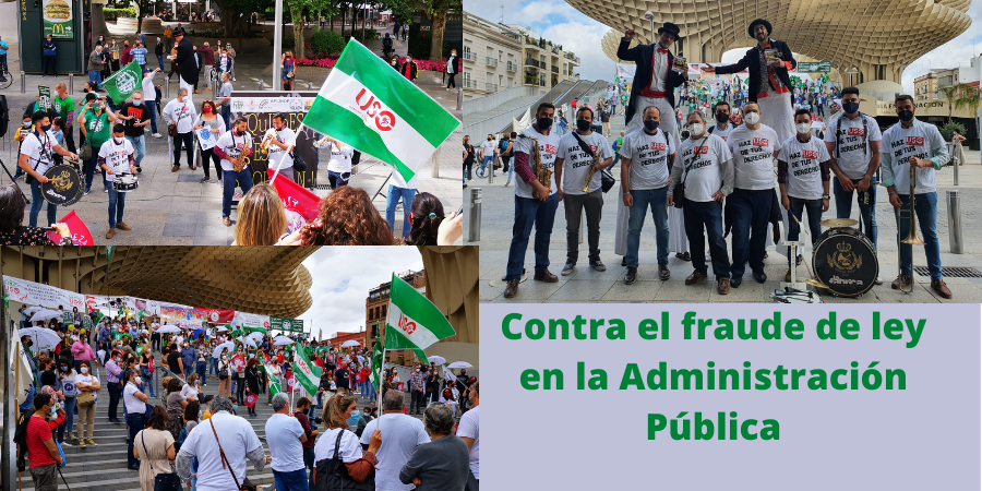 FAC-USO: en las calles de Sevilla contra el abuso de la temporalidad en la Administración
