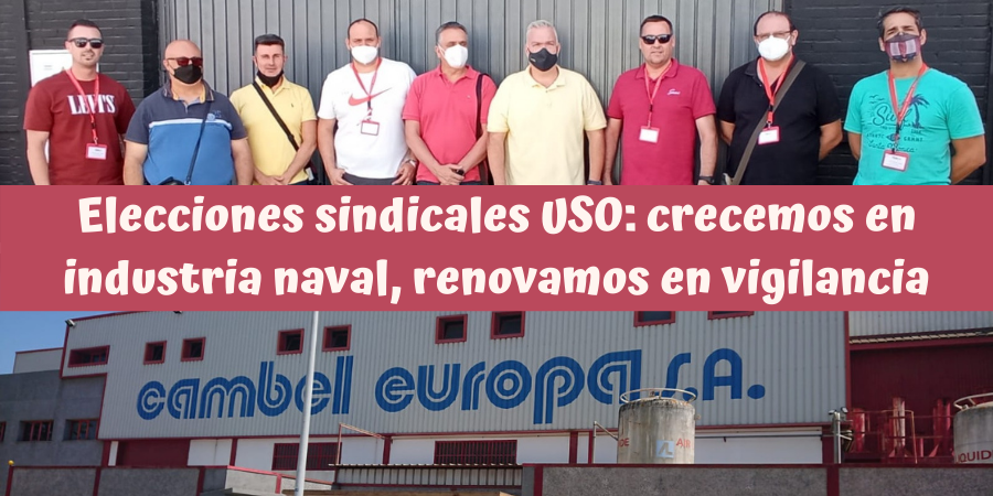 USO crece en Industria en Cádiz y renueva representación en Prosegur SIS Sevilla