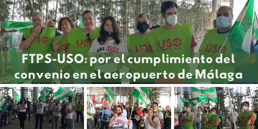 La seguridad privada del aeropuerto de Málaga, en paros parciales para pedir cumplir el convenio