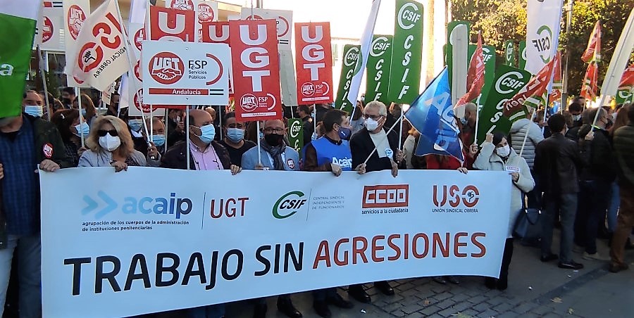Sindicato USO-Andalucía. FAC-USO pide el cese de las agresiones a los funcionarios de prisiones