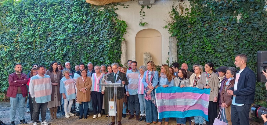 El S.G. de USO Andalucía, Domingo Castillo asiste, junto al Coordinador Provincial de USO Córdoba, José Luis, y Loli Porcel de Igualdad, al acto institucional Dia Internacional de la visibilidad transgénero.